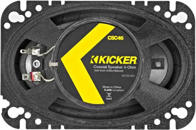 Alt view image 18 of 19 - Kicker CSC46 CS 4 x 6 Inch 150 Watt 4 Ohm 2-Way Car Audio Speaker System, Pair