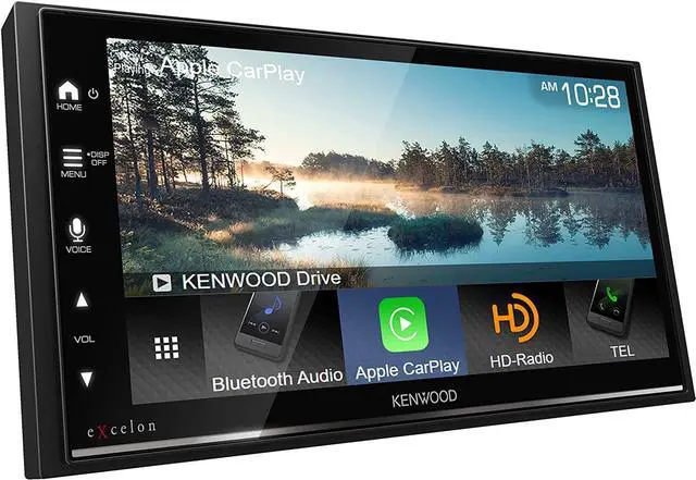 Alt view image 7 of 12 - Kenwood eXcelon DMX809S 2-DIN Stereo, Wireless Apple CarPlay/AA & SiriusXM Tuner