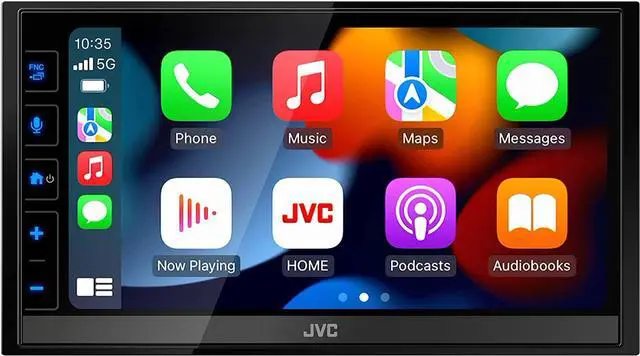 Alt view image 7 of 20 - JVC KW-M785BW Wireless Apple CarPlay Android Auto Digital Media Player, Double Din, 6.8 Inch LCD Touchscreen, AM/FM, Bluetooth, USB Port, iDatalink Maestro, SiriusXM, Class D Amp, Car Radio