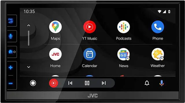 Alt view image 9 of 20 - JVC KW-M785BW Wireless Apple CarPlay Android Auto Digital Media Player, Double Din, 6.8 Inch LCD Touchscreen, AM/FM, Bluetooth, USB Port, iDatalink Maestro, SiriusXM, Class D Amp, Car Radio