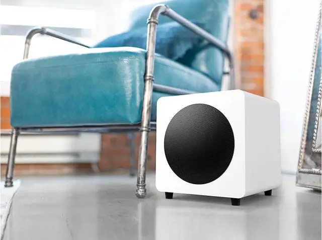 Alt view image 17 of 19 - Kanto SUB8 8-inch Sealed Powered Subwoofer, Matte Black White