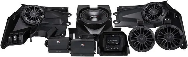 Alt view image 8 of 20 - MB Quart MBQX-STG5-1 Stage 5 Tuned Audio System 800W for 2017-2020 Can-Am Maverick X3