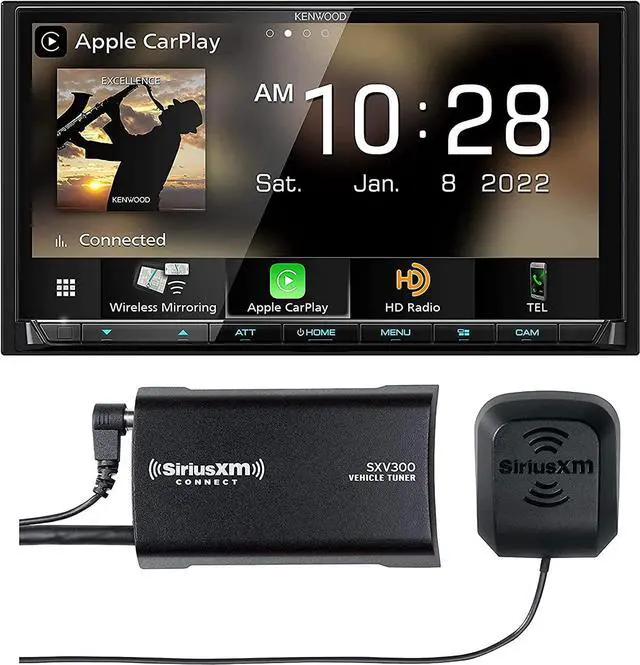 Main image of Kenwood eXcelon DMX908S 7" Wireless Apple CarPlay/AA Receiver & DRV-N520 Camera