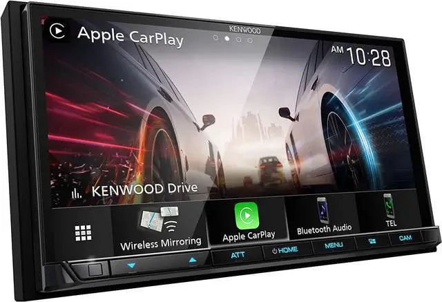 Alt view image 4 of 12 - Kenwood eXcelon DMX908S 7" Wireless Apple CarPlay/AA Receiver & DRV-N520 Camera