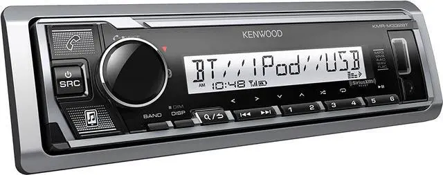 Alt view image 4 of 19 - Kenwood KMR-M332BT Marine Digital Media Receiver with Bluetooth