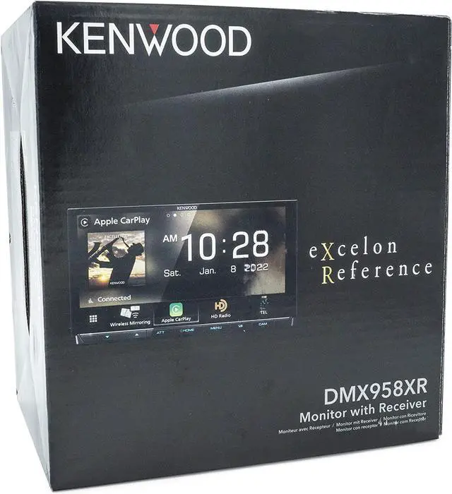 Alt view image 8 of 12 - Kenwood DMX958XR eXcelon 2-DIN Wireless Apple CarPlay/AA Receiver w/ SXM Tuner