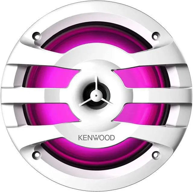 Alt view image 8 of 16 - Kenwood KFC1673MRWL 6 1/2 inch 2-way Marine Speakers w/ Grilles (Pair) - White