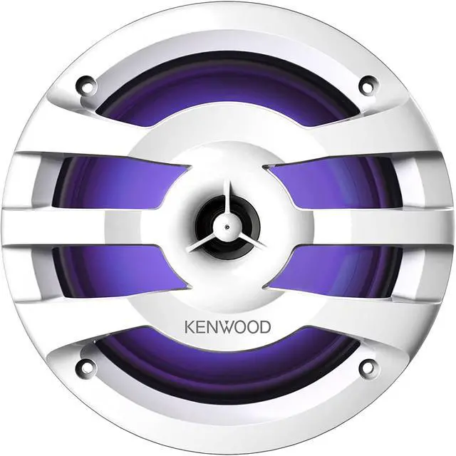 Alt view image 11 of 16 - Kenwood KFC1673MRWL 6 1/2 inch 2-way Marine Speakers w/ Grilles (Pair) - White