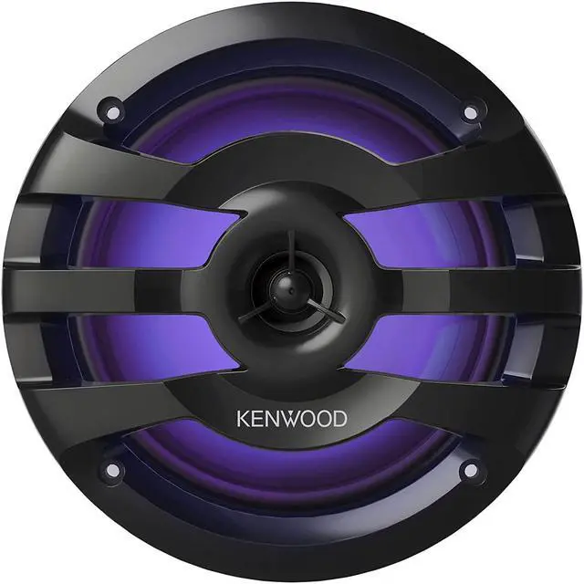 Alt view image 8 of 17 - KENWOOD KFC-1673MRBL 6.75" 2-Way Marine Speaker(Black) with RGB Lighting, Remote Control Included, 260 Max Power