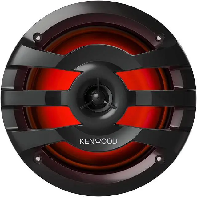 Alt view image 9 of 17 - KENWOOD KFC-1673MRBL 6.75" 2-Way Marine Speaker(Black) with RGB Lighting, Remote Control Included, 260 Max Power