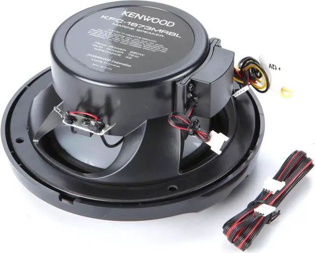 Alt view image 12 of 17 - KENWOOD KFC-1673MRBL 6.75" 2-Way Marine Speaker(Black) with RGB Lighting, Remote Control Included, 260 Max Power