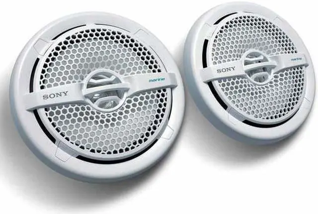 Alt view image 15 of 20 - Sony XS-MP1611 6.5 Inch 140 Watt Dual Cone Design Marine Speakers Stereo White