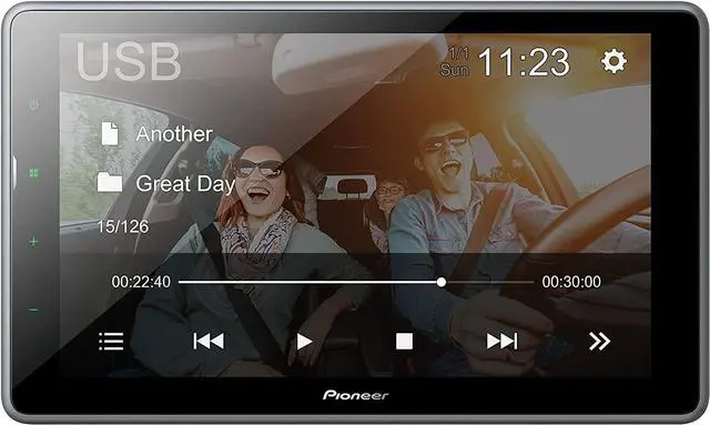 Alt view image 6 of 14 - Pioneer DMH-T450EX 9 Capacitive Touchscreen Digital Media Receiver