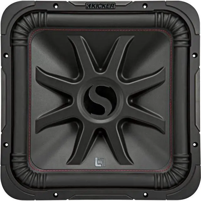 Alt view image 16 of 18 - Kicker L7R 15 Inch 1800W Max Power 4 Ohm DVC Square Car Audio Subwoofer, Black
