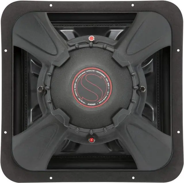 Alt view image 17 of 18 - Kicker L7R 15 Inch 1800W Max Power 4 Ohm DVC Square Car Audio Subwoofer, Black