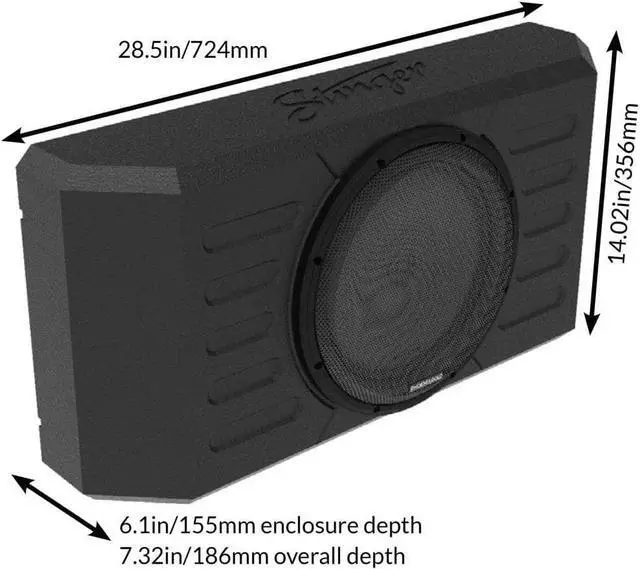 Alt view image 13 of 20 - Stinger TXJWB12 12" Swing Gate Mounted Subwoofer Enclosure For Jeep Wrangler JK/JKU, JL/JLU 2007-2022