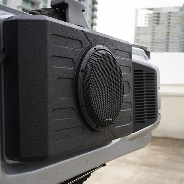 Alt view image 3 of 18 - Stinger TXFBB12 800 Watt Subwoofer Enclosure for 2021-Up Ford Bronco Tailgate