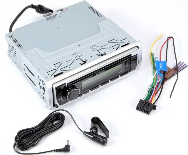 Alt view image 4 of 8 - Kenwood PKG-MR382BT Marine Audio Package: KMR-D382BT Bluetooth Stereo & Speakers