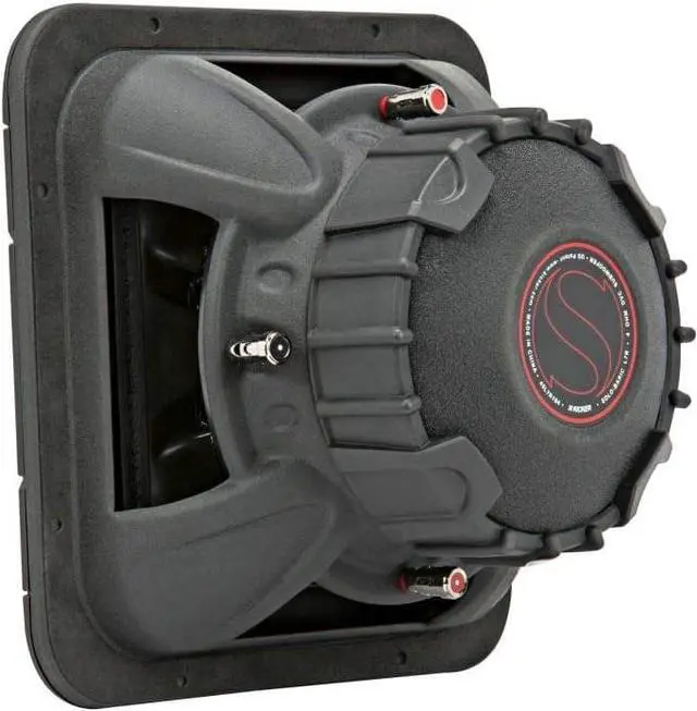 Alt view image 3 of 7 - Kicker 45L7R104 10" Car Audio Subwoofer, Solo-Baric DVC 4 Ohm 1000 W Square Sub