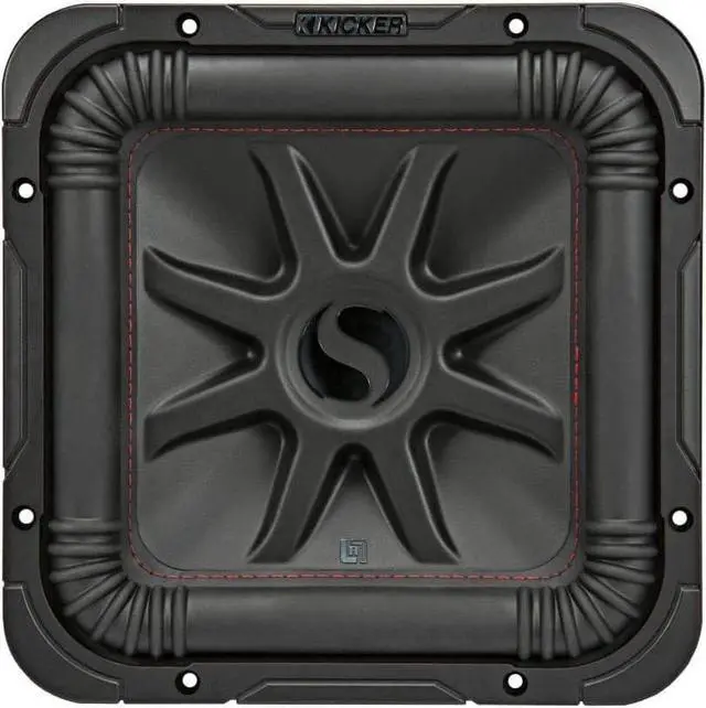 Alt view image 4 of 7 - Kicker 45L7R104 10" Car Audio Subwoofer, Solo-Baric DVC 4 Ohm 1000 W Square Sub