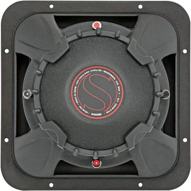 Alt view image 5 of 7 - Kicker 45L7R104 10" Car Audio Subwoofer, Solo-Baric DVC 4 Ohm 1000 W Square Sub