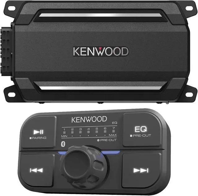 Alt view image 8 of 14 - Kenwood KACM5024 4 Channel Digital Amplifier with remote EQ