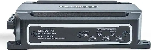 Alt view image 12 of 14 - Kenwood KACM5024 4 Channel Digital Amplifier with remote EQ