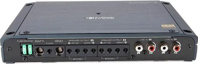 Alt view image 16 of 16 - Kenwood XR401-4 eXcelon 400-Watt 4-Channel Amplifier