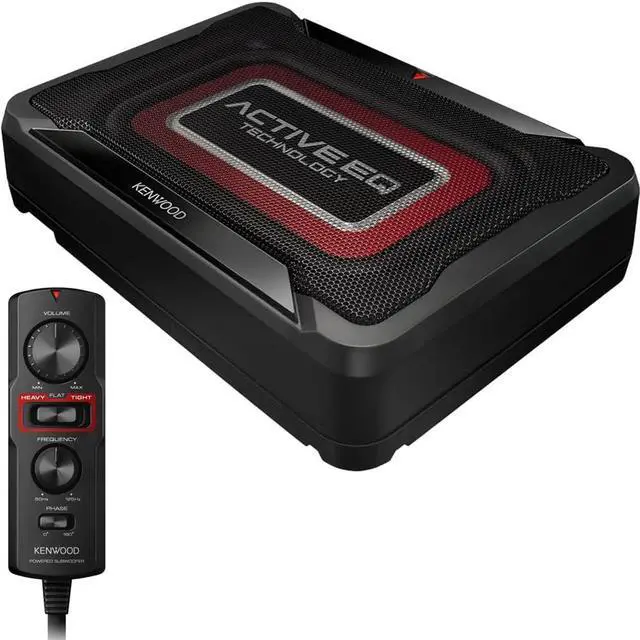 Main image of Kenwood KSC-PSW7EQ Compact Powered Enclosed 160 W Car Audio Subwoofer w/ Remote