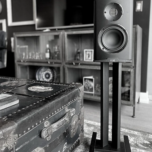 Alt view image 4 of 6 - ELAC LS20 Stands Pair for Debut or Reference Bookshelf Speakers (LS20-W, White)