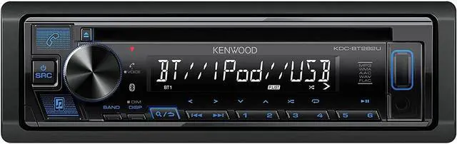Alt view image 4 of 5 - Kenwood KDC-BT282U CD Receiver with Bluetooth & 204 Segment 1 Line Text Display