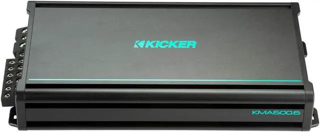 Alt view image 3 of 7 - Kicker KMA600.6 6-Channel Weather-Resistant Full Range Marine Amplifier, 6x 100W