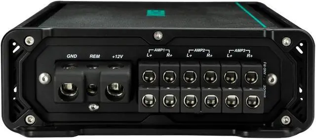 Alt view image 6 of 7 - Kicker KMA600.6 6-Channel Weather-Resistant Full Range Marine Amplifier, 6x 100W