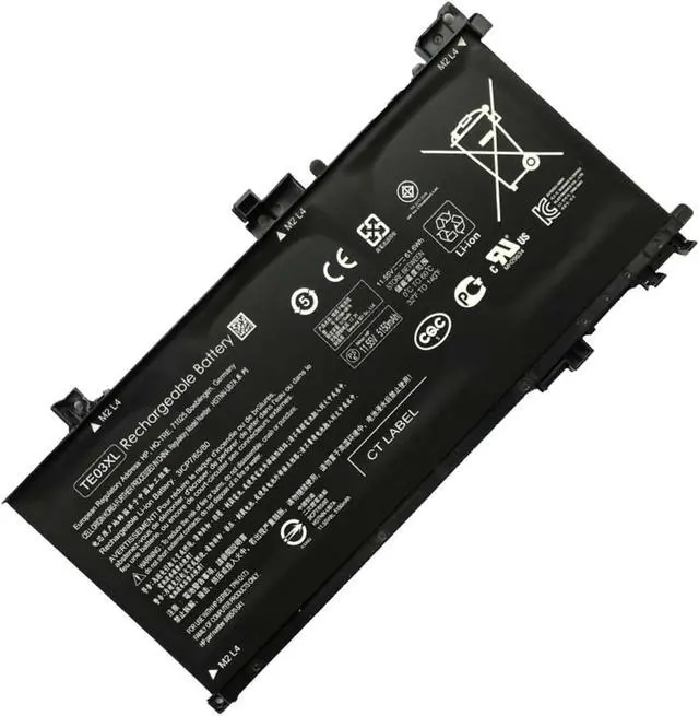 Main image of Hecales TE03XL Battery TE03061XL for HP Omen 15-ax000:15-ax033dx 15-ax210nr 15-ax001ns;HP Pavilion 15-bc000:15-bc008tx and More 849910-850 849570-541 542 543 HSTNN-UB7A TPN-Q173-11.55V 61.6Wh 3-Cell
