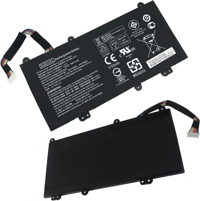 Alt view image 5 of 6 - Hecales SG03XL 849048-421 Battery for HP Envy M7-U009DX M7-U109DX 17T-U000 CTO 17-U273CL 17-U275CL 17-U163CL 17-U177CL HSTNN-LB7E HSTNN-LB7F W2K88UA W2K91UA W2K93UA 849315-856 849314-850 849315-850