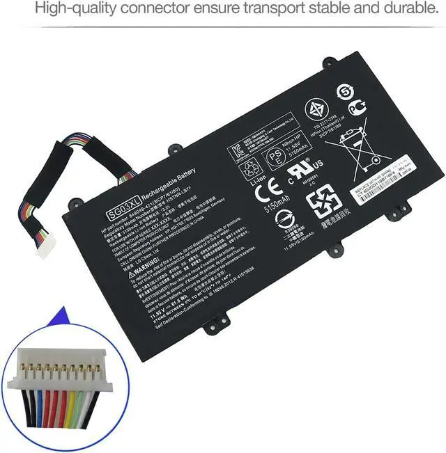 Alt view image 4 of 6 - Hecales SG03XL 849048-421 Battery for HP Envy M7-U009DX M7-U109DX 17T-U000 CTO 17-U273CL 17-U275CL 17-U163CL 17-U177CL HSTNN-LB7E HSTNN-LB7F W2K88UA W2K91UA W2K93UA 849315-856 849314-850 849315-850