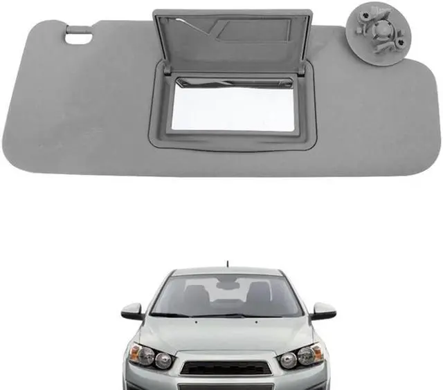 Alt view image 4 of 6 - Acaigel Right Passenger Side Sun Visor Gray For CHEVROLET Sonic 2012-2016 Spark 2013-2016