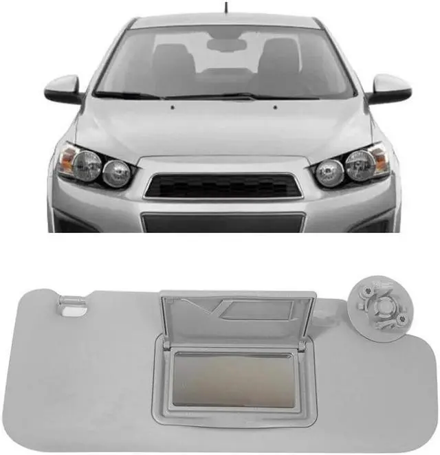 Alt view image 2 of 6 - Acaigel Right Passenger Side Sun Visor Gray For CHEVROLET Sonic 2012-2016 Spark 2013-2016