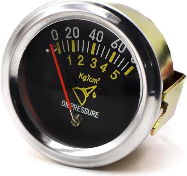 Alt view image 5 of 5 - FYUU 2 Inch 52mm Mechanical Car Oil Press Pressure Gauge Meter 0-80 PSI