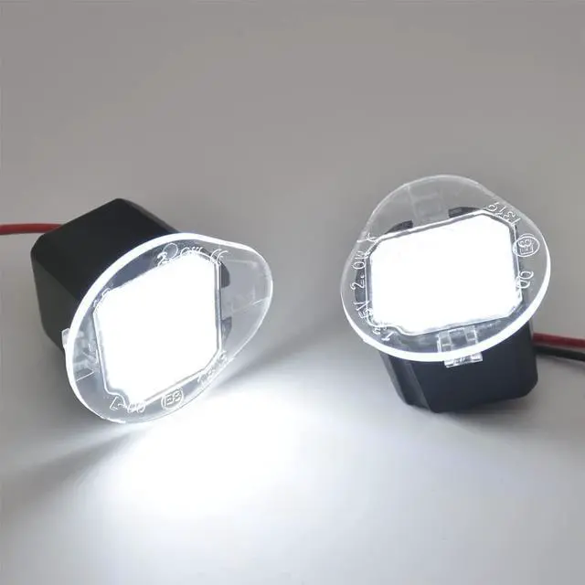Alt view image 5 of 5 - 1Pair White Led Under Side Mirror Lights For Jeep Cherokee