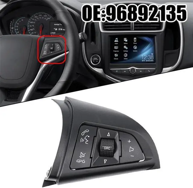 Alt view image 4 of 5 - Acaigel 96892135 Steering Wheel Audio Control Switch For Chevrolet Trax 2015-2016 1.4L
