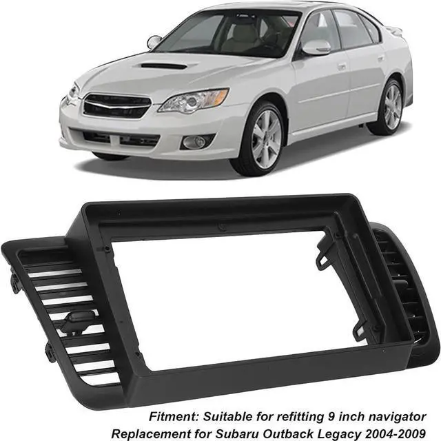 Alt view image 6 of 7 - Acaigel Double 2 Din Stereo Radio Fascia Panel Frame For Subaru Outback Legacy 2004-2009