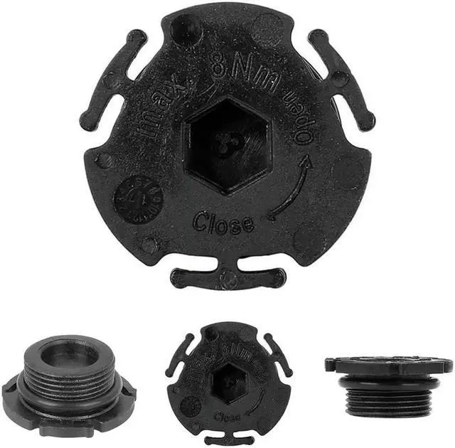 Alt view image 5 of 5 - 3Pcs ABS Engine Oil Drain Plug Black 11137605018 For BMW 320i 328i 528i 2912-16