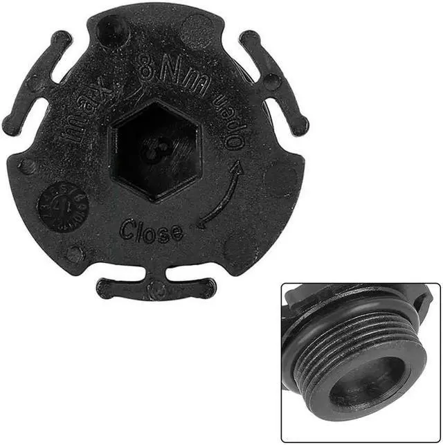 Alt view image 4 of 5 - 3Pcs ABS Engine Oil Drain Plug Black 11137605018 For BMW 320i 328i 528i 2912-16