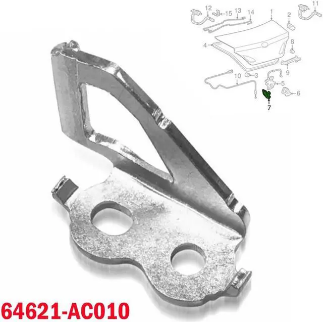 Alt view image 2 of 5 - Trunk Lock Ring Door Lock Bracket Latch For Toyota Corolla 2009-2013 64621-Ac010