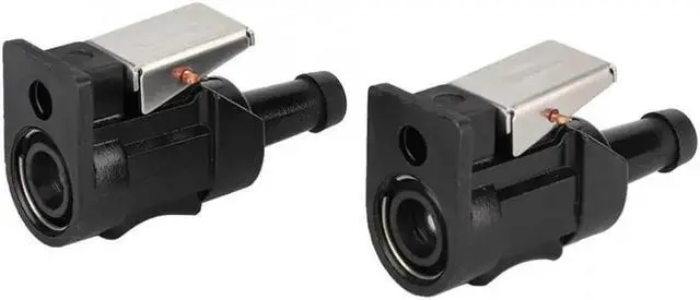 Alt view image 4 of 5 - Acaigel 2Pcs Anti-Rust Marine Engine Fuel Hose Line Connector For Yamaha 8Mm Outboard