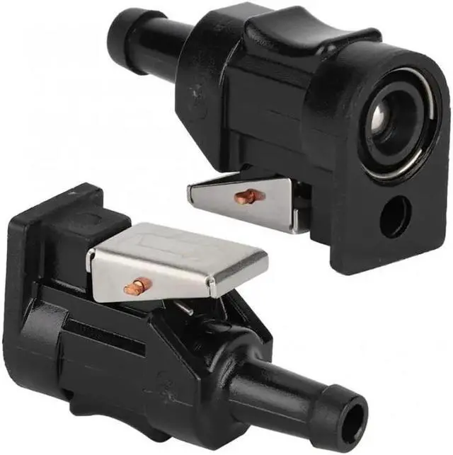 Alt view image 3 of 5 - Acaigel 2Pcs Anti-Rust Marine Engine Fuel Hose Line Connector For Yamaha 8Mm Outboard