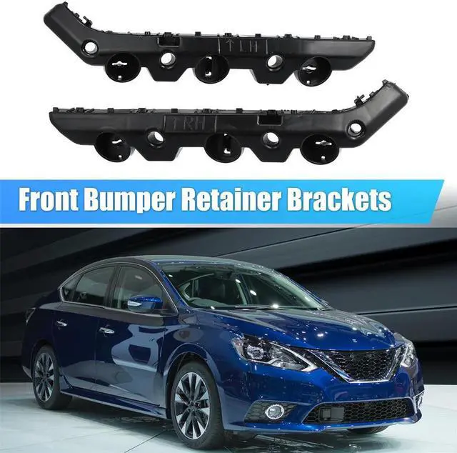 Main image of Paiying Front Bumper Supports Brackets Retainers Pair For Nissan Sentra 2016 - 2019 New