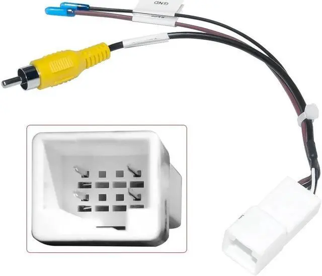Alt view image 2 of 5 - 8-Pin Reverse Camera Output Video Adapter Wiring Cable For Toyota Original Factory Camera Video Output