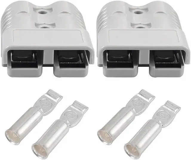 Main image of Acaigel 2 Set 600V 175A Plug Cable Terminal Battery Power Connector For Connectors Gray